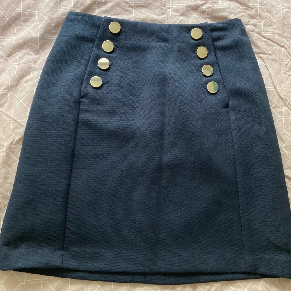 H&M navy blue skirt size 4